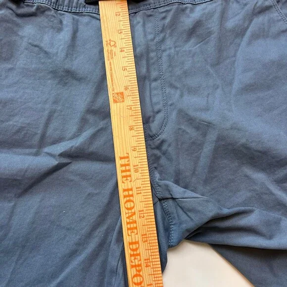 The Foundry Supply Men's Shorts LT Flat Front Buckle Zip Up Vintage Indigo - Picture 9 of 11